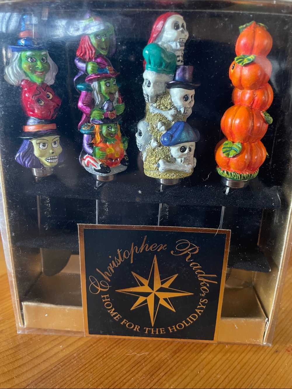 Christopher Radko Halloween Spreaders Set of 4 - Colorful Multi
